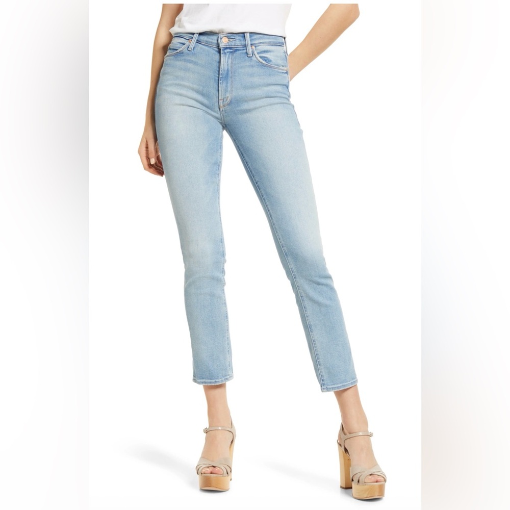 MOTHER The Dazzler Cropped Straight Leg Jeans Size 32